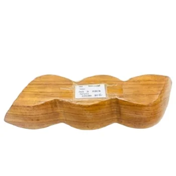 Premium Serving tray wood Round Teak Wood  3 Compartment Tray Home decoration Tableware Kitchenware