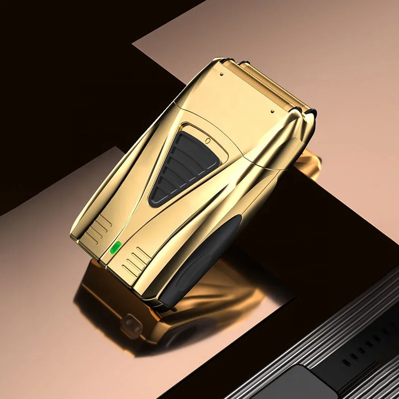 Golden IPX6 LS2210 Rechargeable Shaver Reciprocating Double Blade Waterproof Wireless USB Rechargeable Shaver Barber Trimmer
