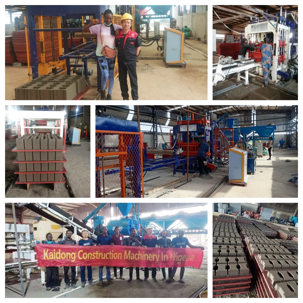 KAIDONG QT5-15 block concrete paving machine brick price hollow making vibrated block machine make block