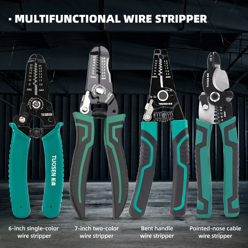 High Quality Electrician Tools Steel Cable and Cooper Wire Cutter Binding Wire Crimp Plier for DIY Applications
