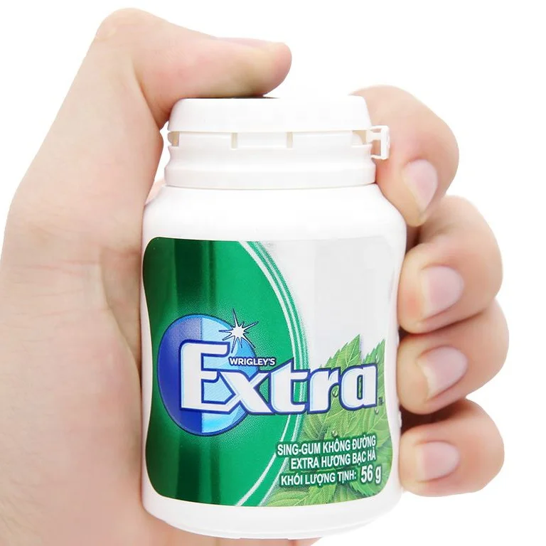 EXTRA SUGAR FREE CHEWING GUM SPEARMINT FLAVOR JAR 56G/EXTRA CHEWING GUM/WRIGLEY EXTRA CHEWING GUM