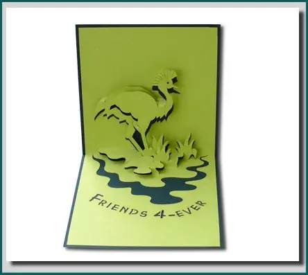 Tennis Sport 3D Pop Up Card Laser Cut Custom Design Handmade Vietnam Best Price Art Paper Top Trend Best Choice Gifts & Crafts