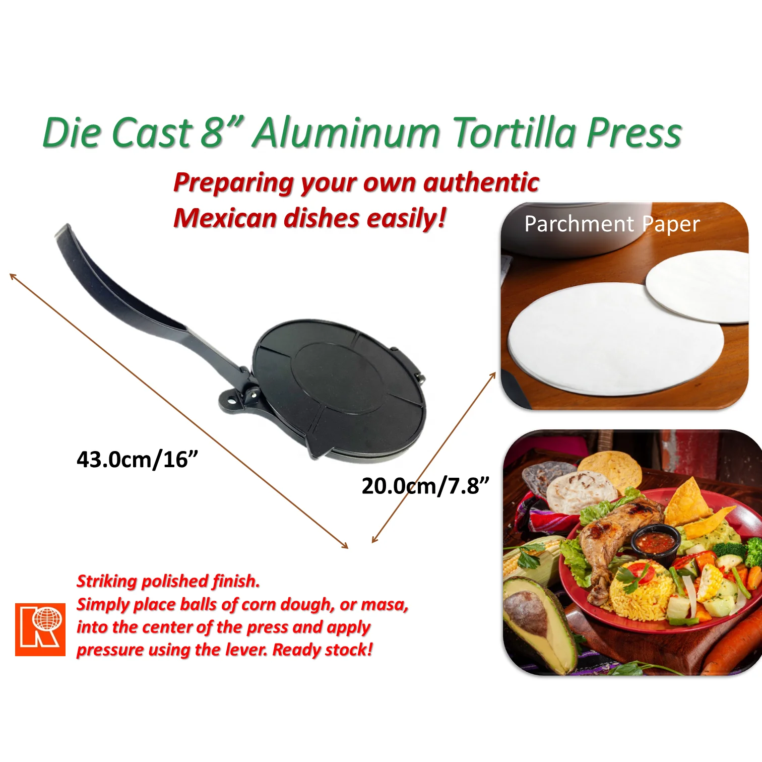 Kwang Hsieh New design corn tortilla press bread machine for wholesales