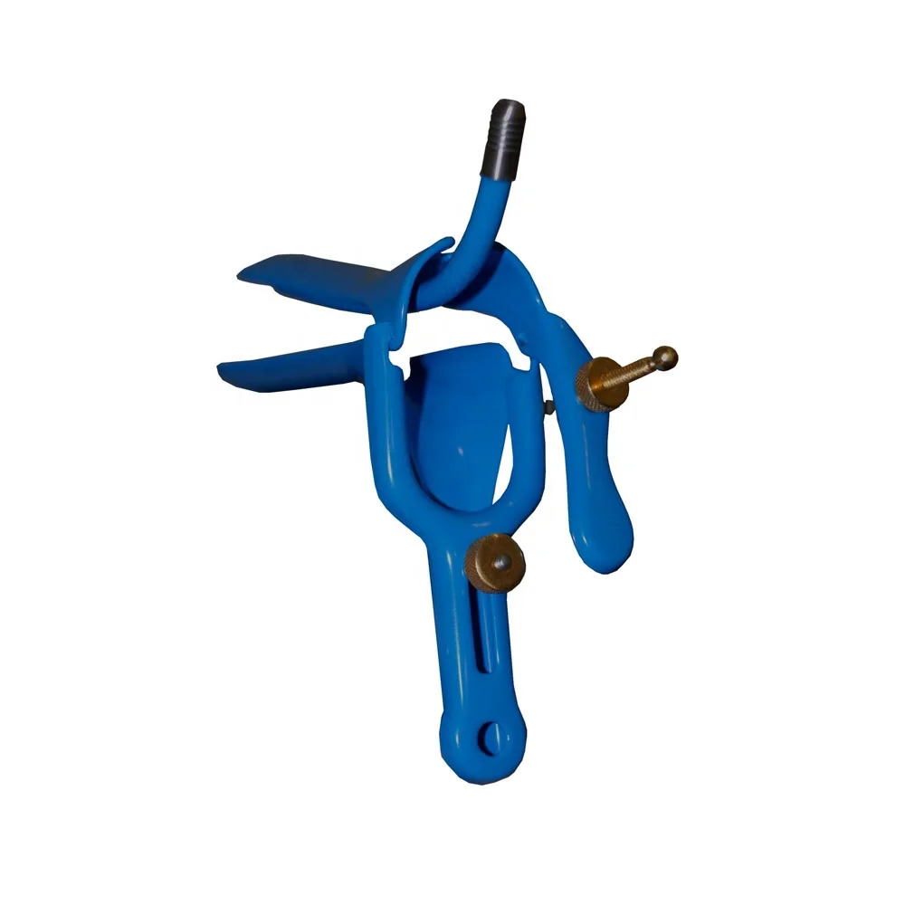 Blue Diathermy Cusco Speculum with Smoke Tube Electro Vaginal Speculum Top Quality Stainless Steel Graves Vaginal Speculum