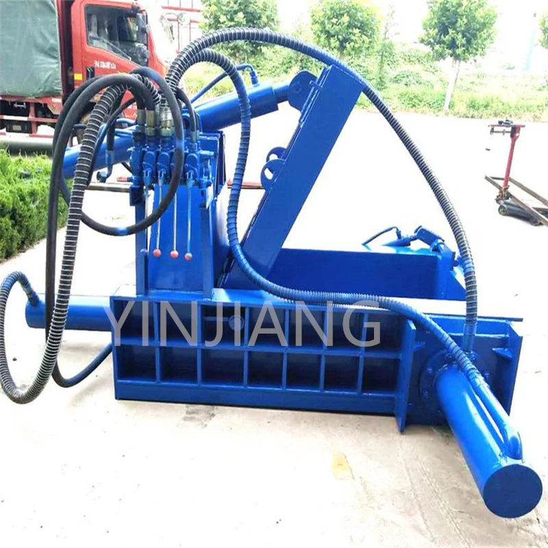 315 ton horizontal metal compactor, iron chip car flattening machine