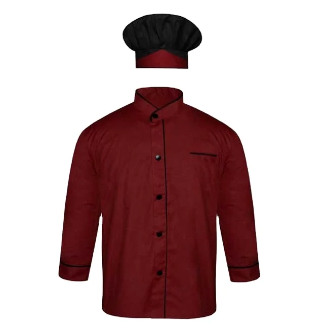 Custom Logo Kitchen Cooking Restaurant Chef Coat Cook Uniform Latest Chef Coats