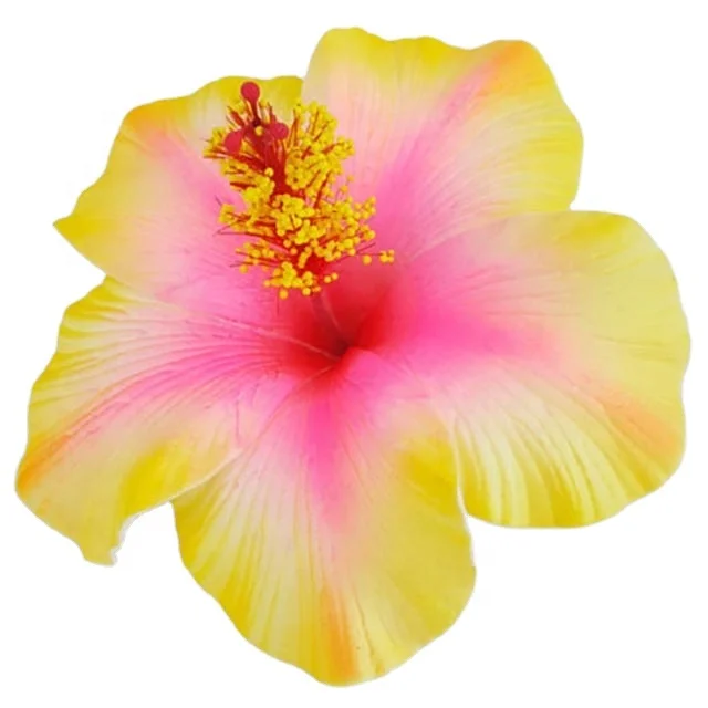 Best seller good quality Handcraft Handmade artificial hibiscus foam flower with special tattoo and color pattern