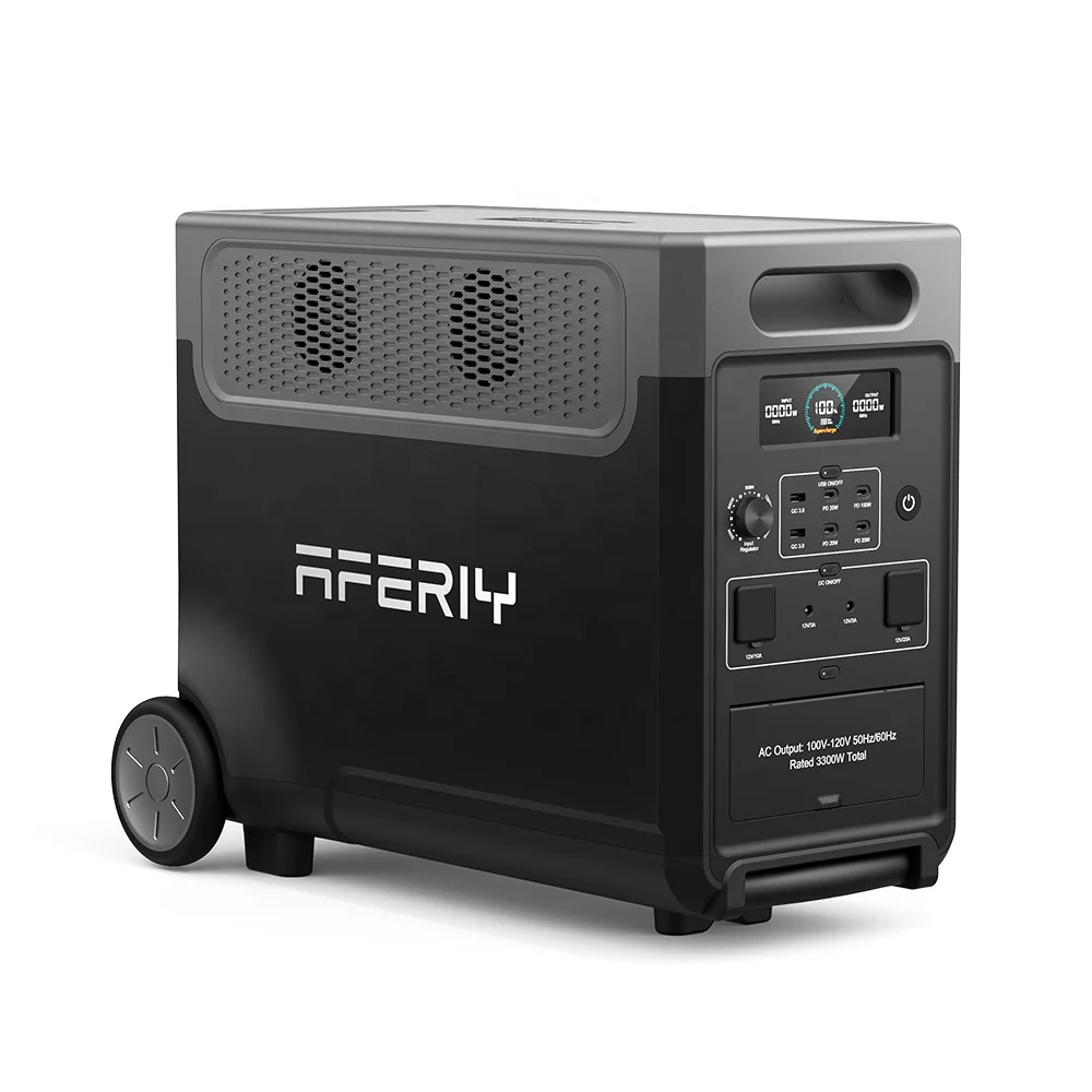 Новый дизайн электростанция Aferiy 3840 Вт для домашнего аварийного использования Аккумулятор lifepo4 3600 портативный солнечный генератор