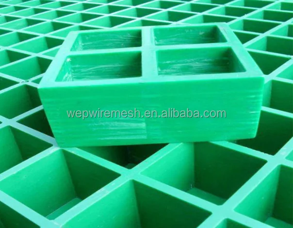 Non-slip Surface 38*38*38mm Fiberglass FRP Gratings
