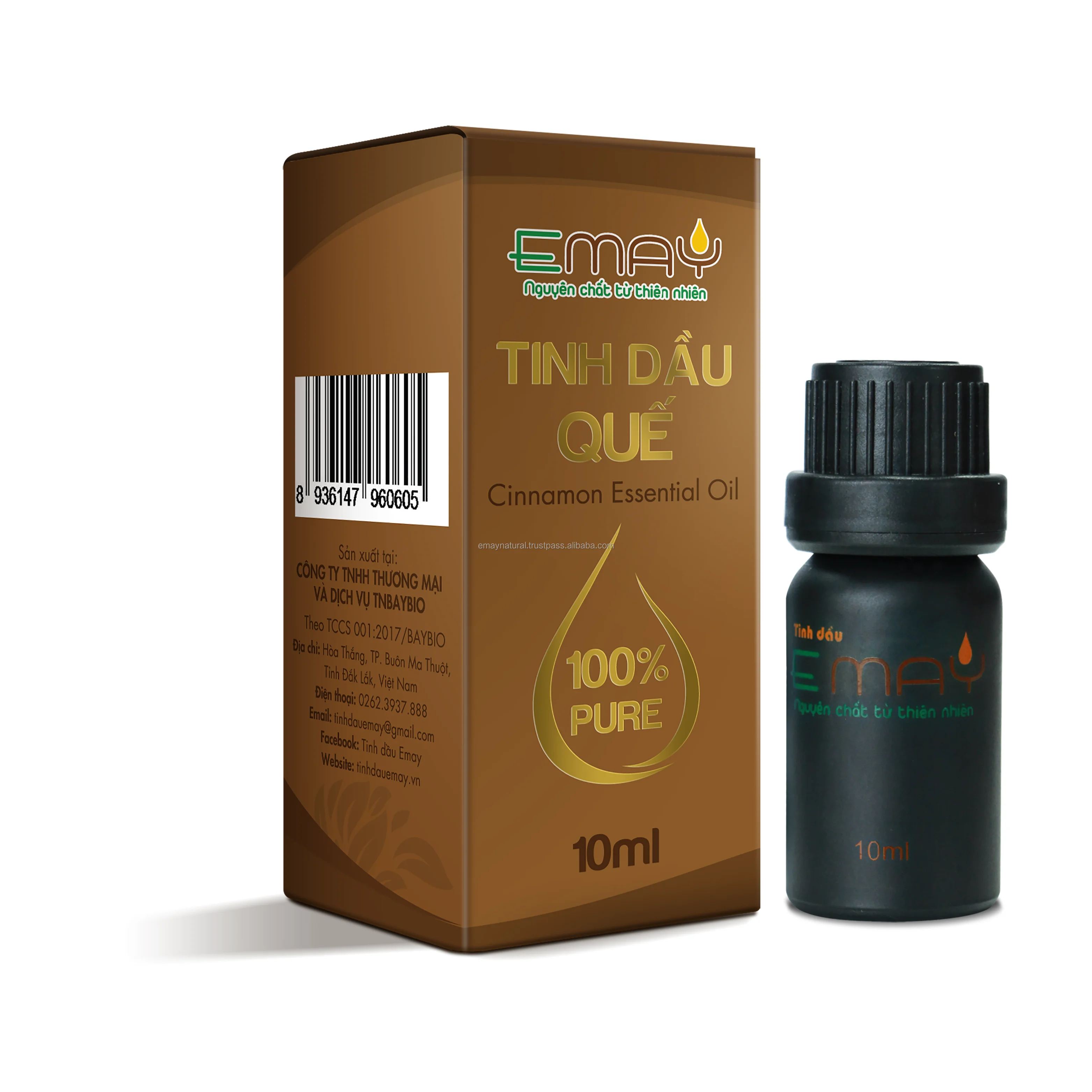 High Quality Emay Essential Oil Extracted From Cinnamon Set 10 50 100 ml Bottled Aromatherapy Oil Accept OEM Order