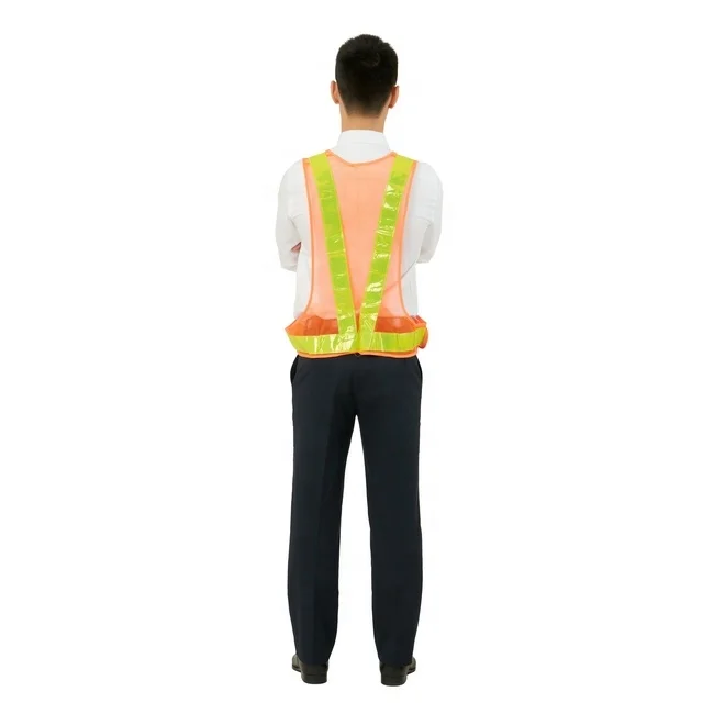 Hot Sale Adjustable Strap Belt High Visibility Vest Reflective Gear, Work Safety Reflective Vest