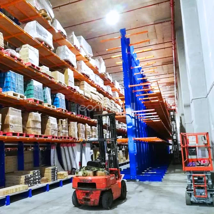 Reliable Heavy Light Duty Steel Cantilever Racking System Efficient Warehouse Storage-Light Version Malaysia Supermarket Shelves