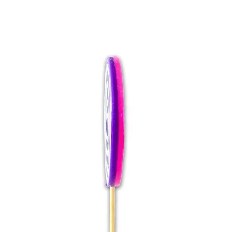 Wholesalelolly round fruit flavored lollipop multicolour hard candy stick swirl giant lollipop candy