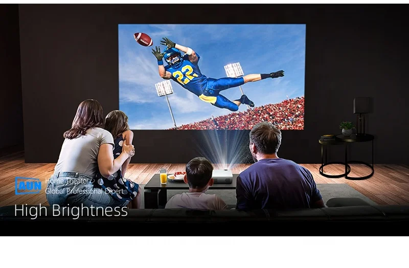 A13 MINI AUN Full HD 1080P Projector LED Proyector for 4K Home Cinema, 3D Video Beamer