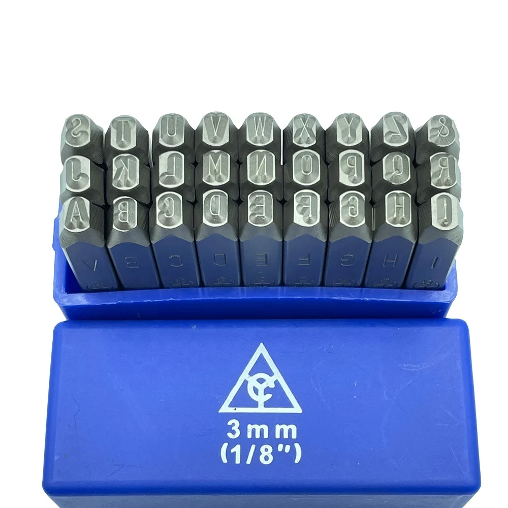 Manufacturer well made Cr-V (6150) material 3mm German Letter stamp