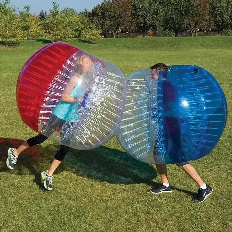 Bubble Soccer Ball Set with Valves  Dome Bubbles for Rent, Play, and Repair Kit Included