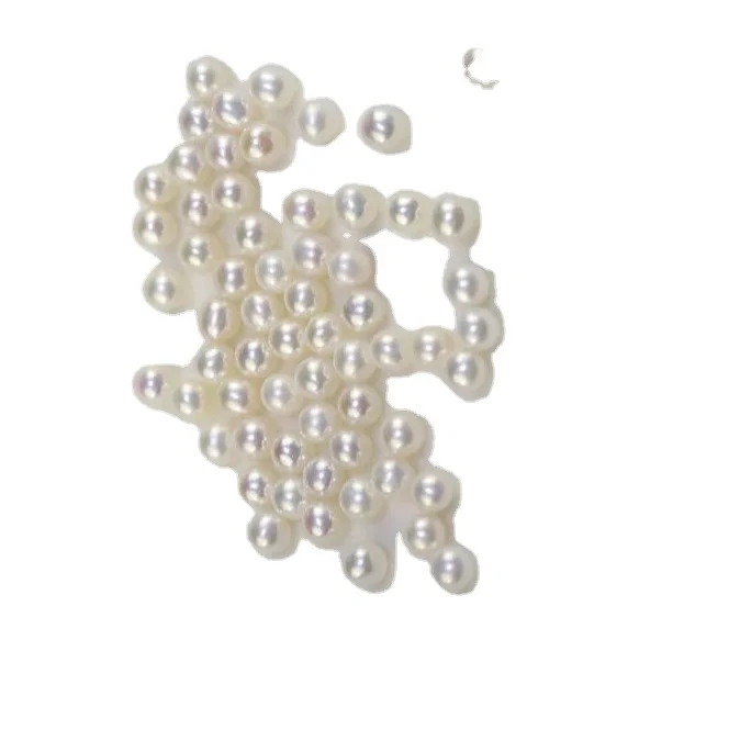 High Quality Natural White Loose round Freshwater Pearl Small Size for Nice Jewelry Use