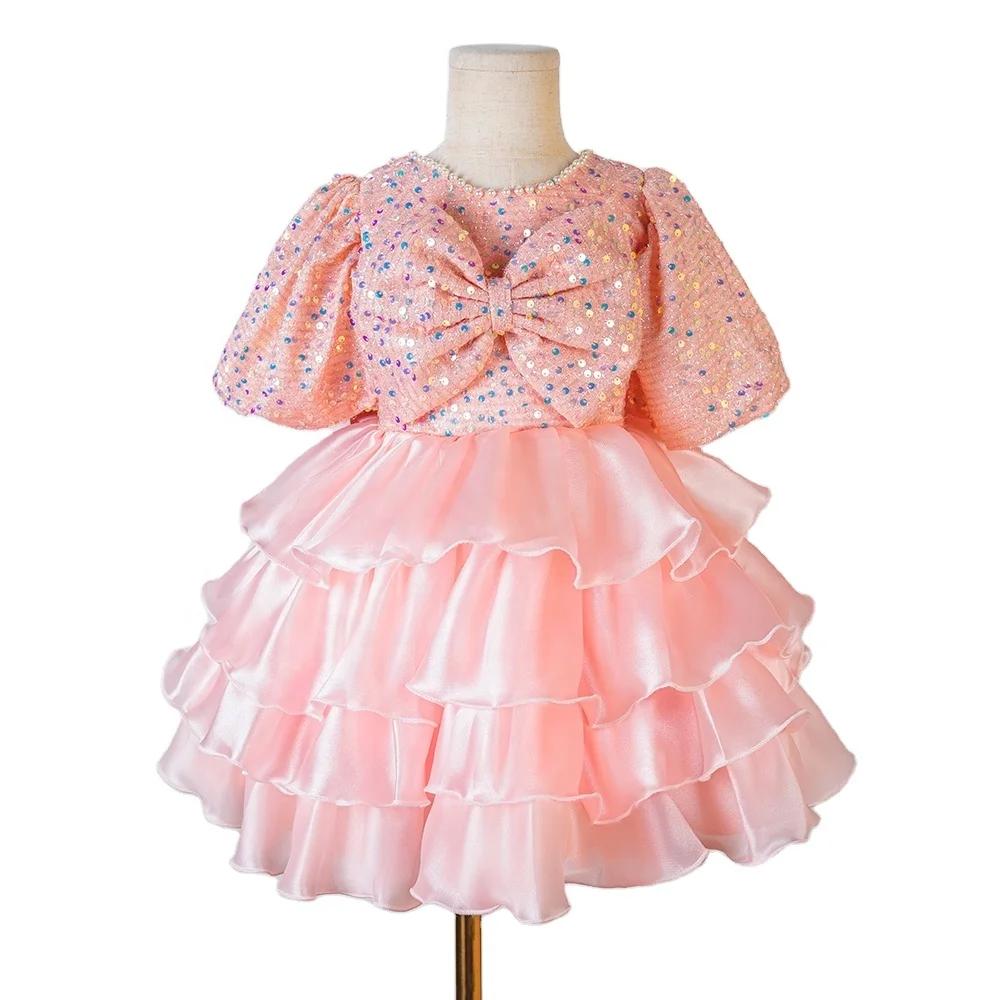 Pink Princess Girls Clothing Latest Frock Designs For Teenage Girl Dress
