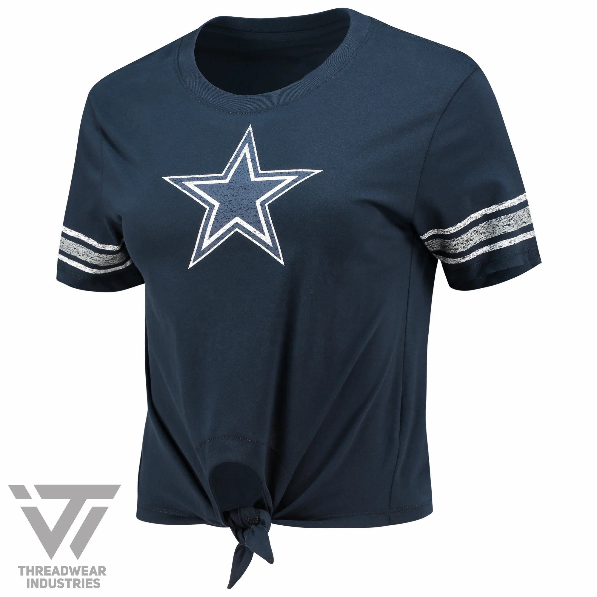 Женский пуловер с завязкой спереди, футбольный пуловер НФЛ Даллас Ковбойз с логотипом «историческая звезда», Молодежная рубашка для девочек