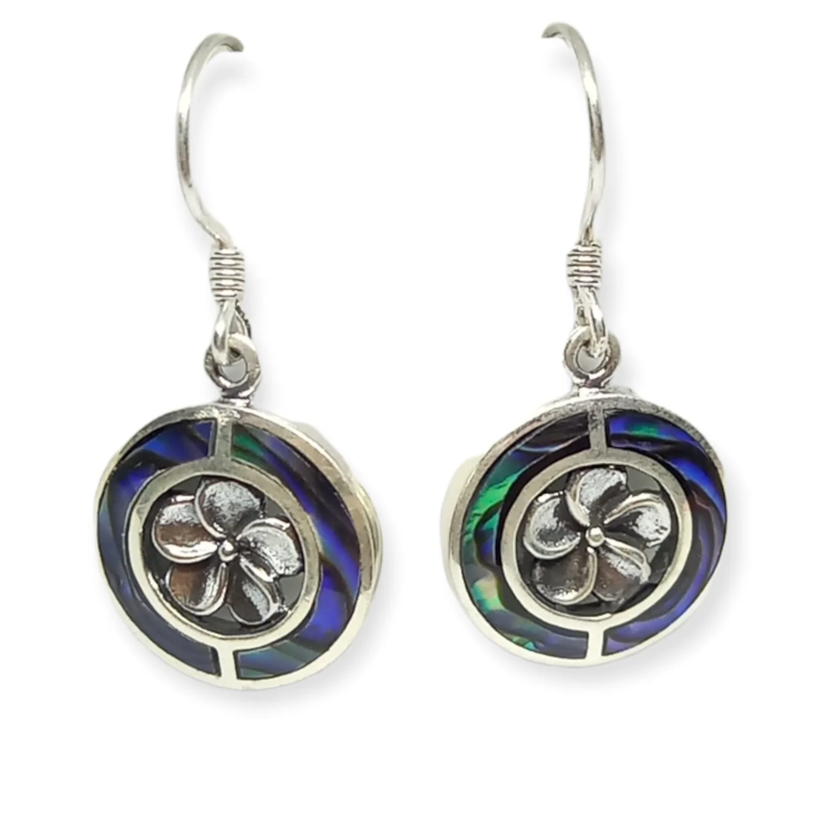 NY-ER029- Sterling Silver Earring Frangipani Flower Romantic Pendant Fashion Earring Jewelry Silver Luxury Earrings Gift