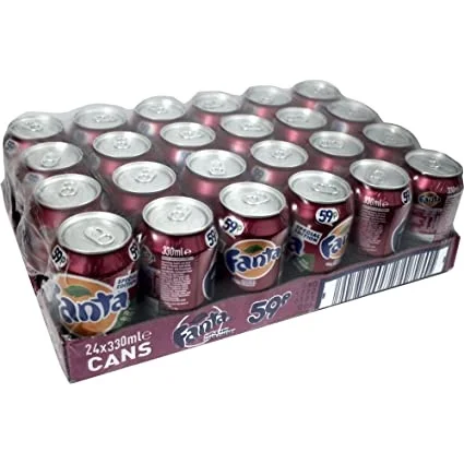 Fanta Apple & Sour Cherry cans 330 ml With High Quality For Sale