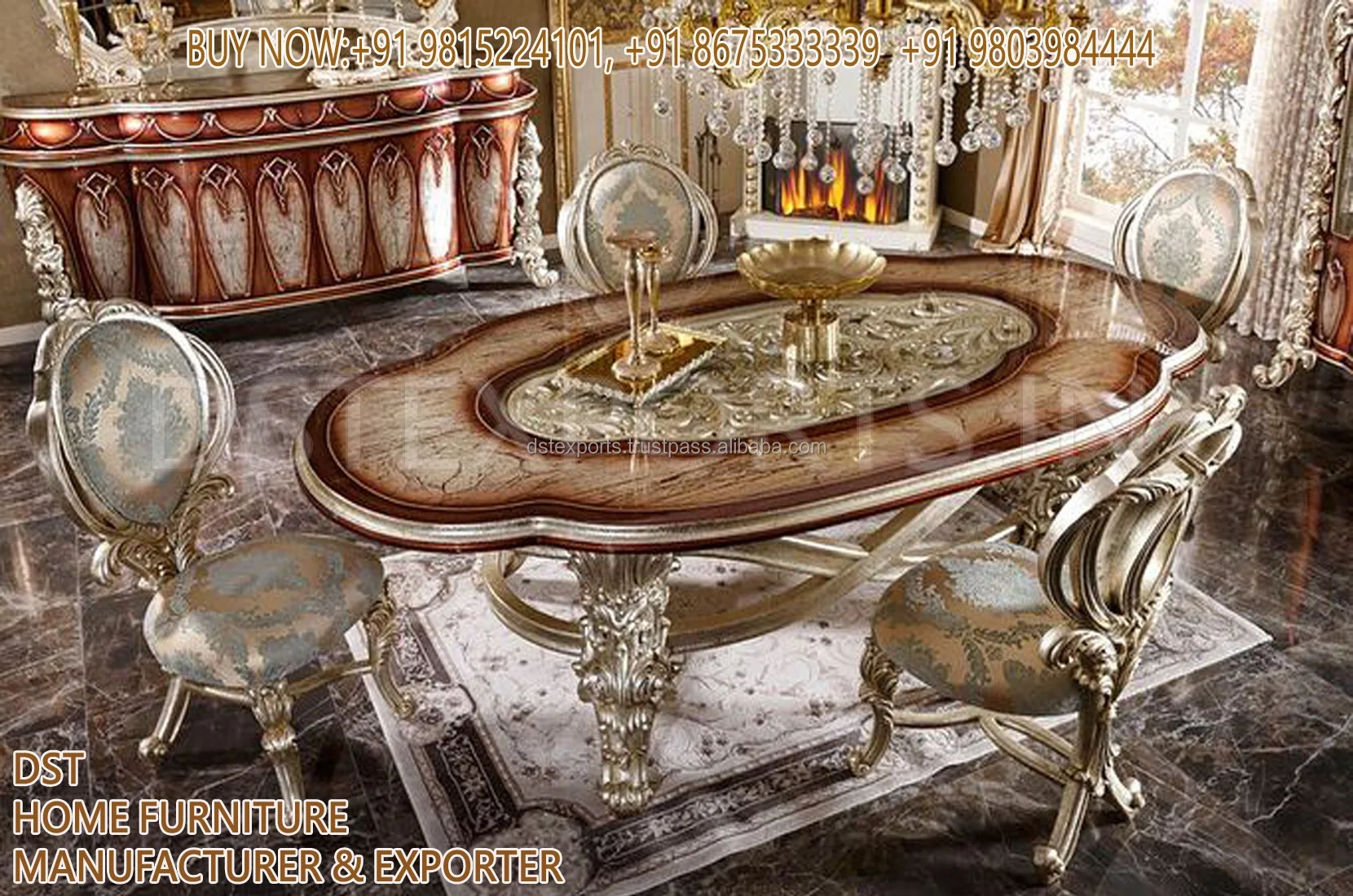 Набор роскошного резного серебряного обеденного стола набор роскошной серебряной мебели для столовой купить серебряный резной