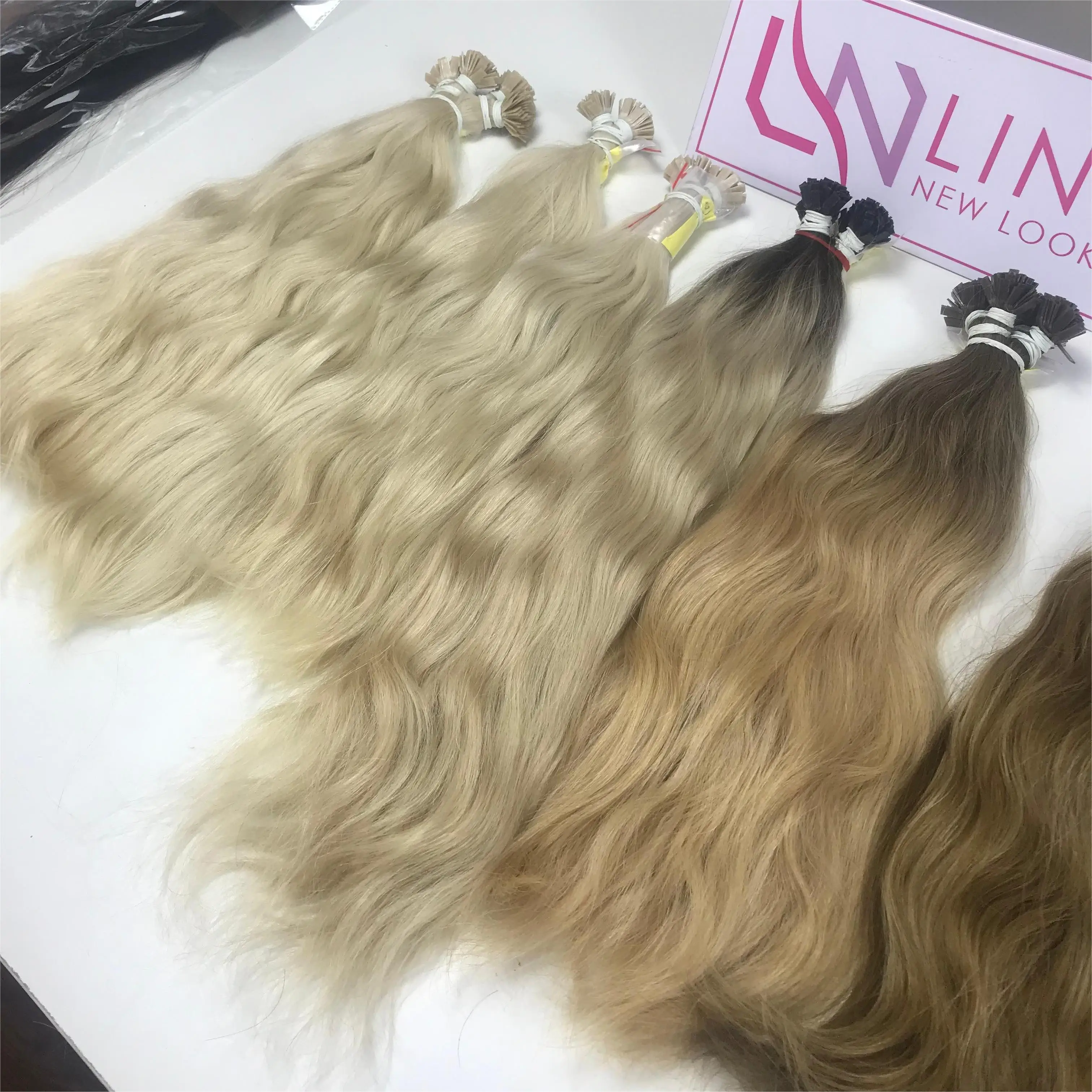 Hot Selling Product Keratin Flat Tips Hair Extensions, New Product Arrived In All Textures Straight, Wavy, Curly Vietnamese