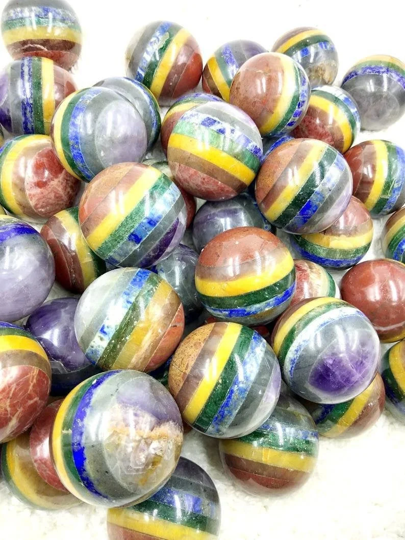 7 Chakra Bonded Gemstone Spheres for Sale (3).jpg