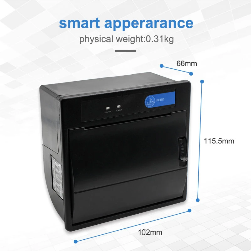 Cashino EP-260C 2inch 58mm Kiosk Panel Thermal Receipt Printer For POS System