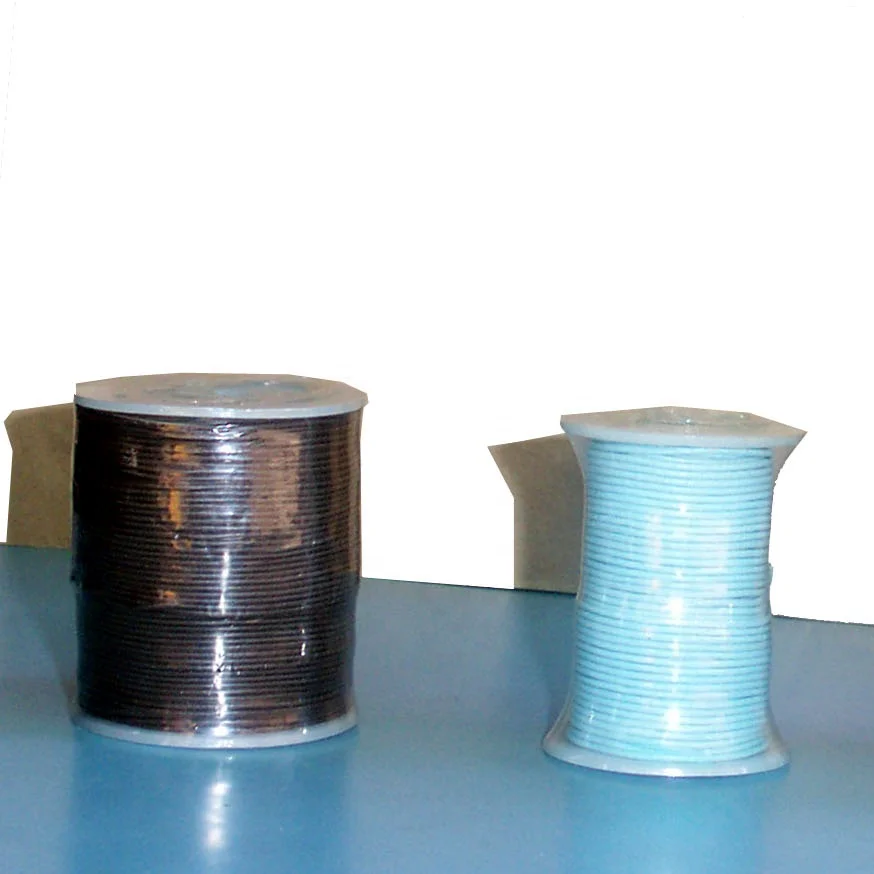 Genuine round Leather Cords in Fancy Colors for DIY Jewelry Accessories and Crafts Includes Metal String and Drawstring