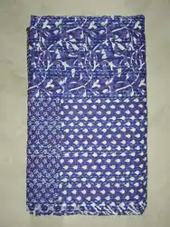 Постельное белье из 100% хлопка с принтом Kantha Indigo