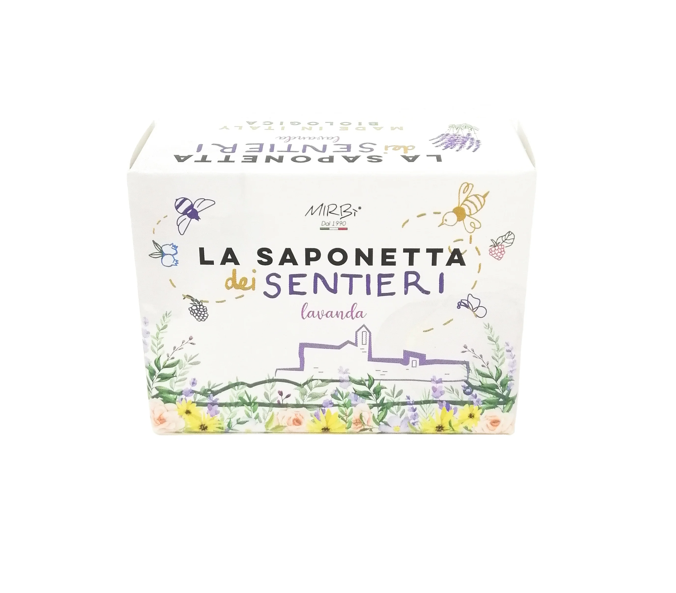 High Italian quality 100% Organic lavender solid soap 100g organic for sale