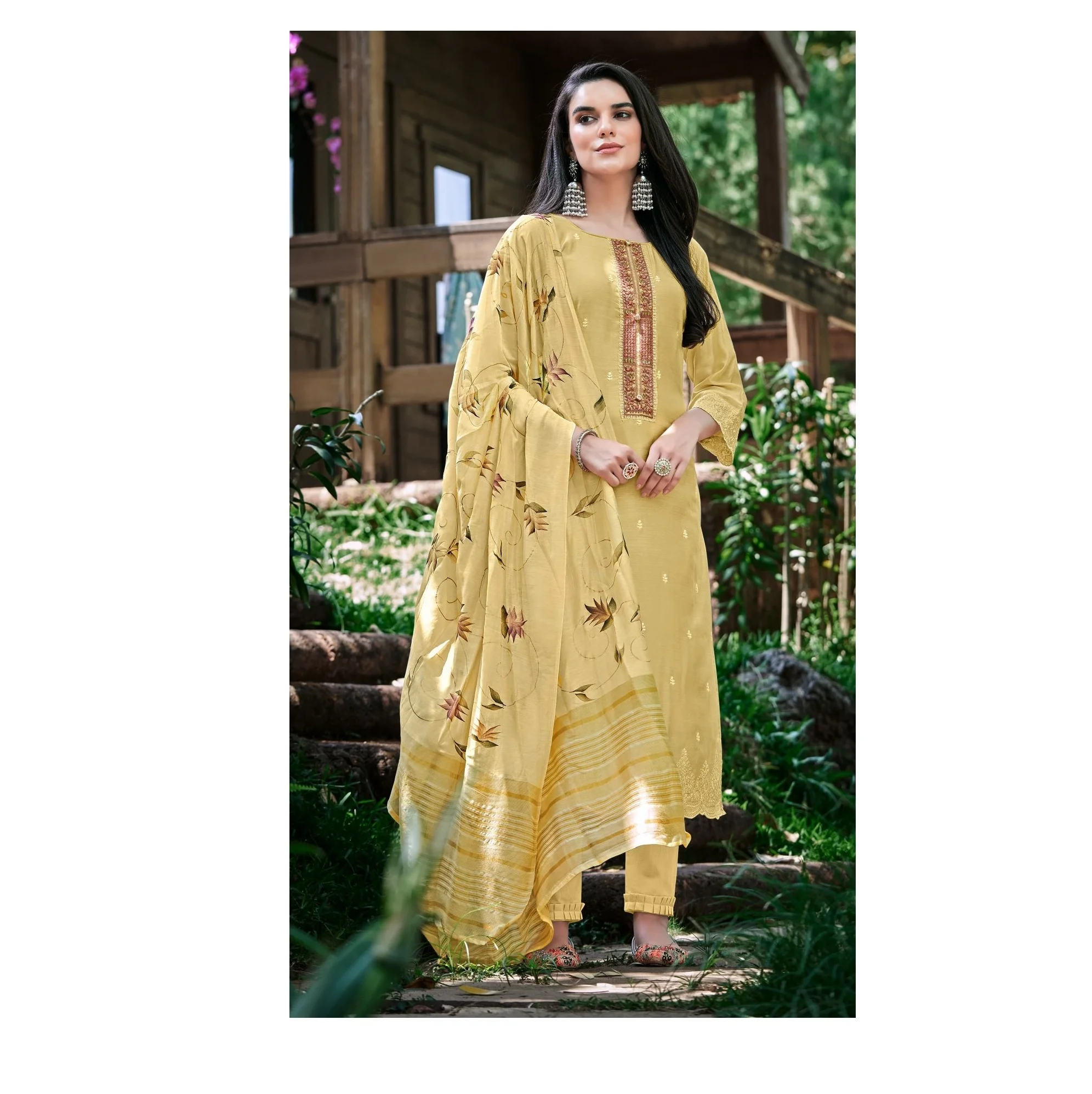 Stylish Salwar Kameez Suit Embroidered Ladies Salwar Suit For Wedding Wear At Wholesale Price From India