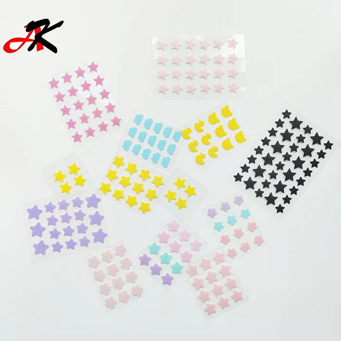 Новая Заводская цена oem pimple patch гидроколлоидный цветные Звездные Акне Патчи для лица