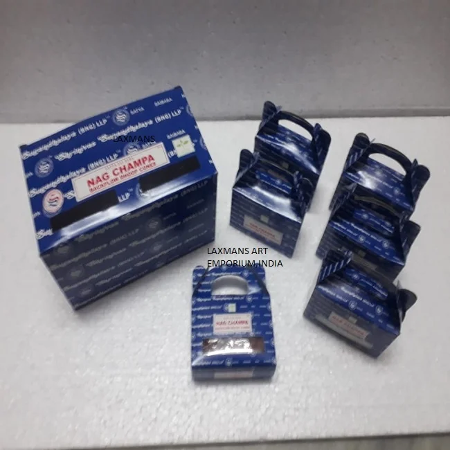 satya nag champa incense back flow smoke cones