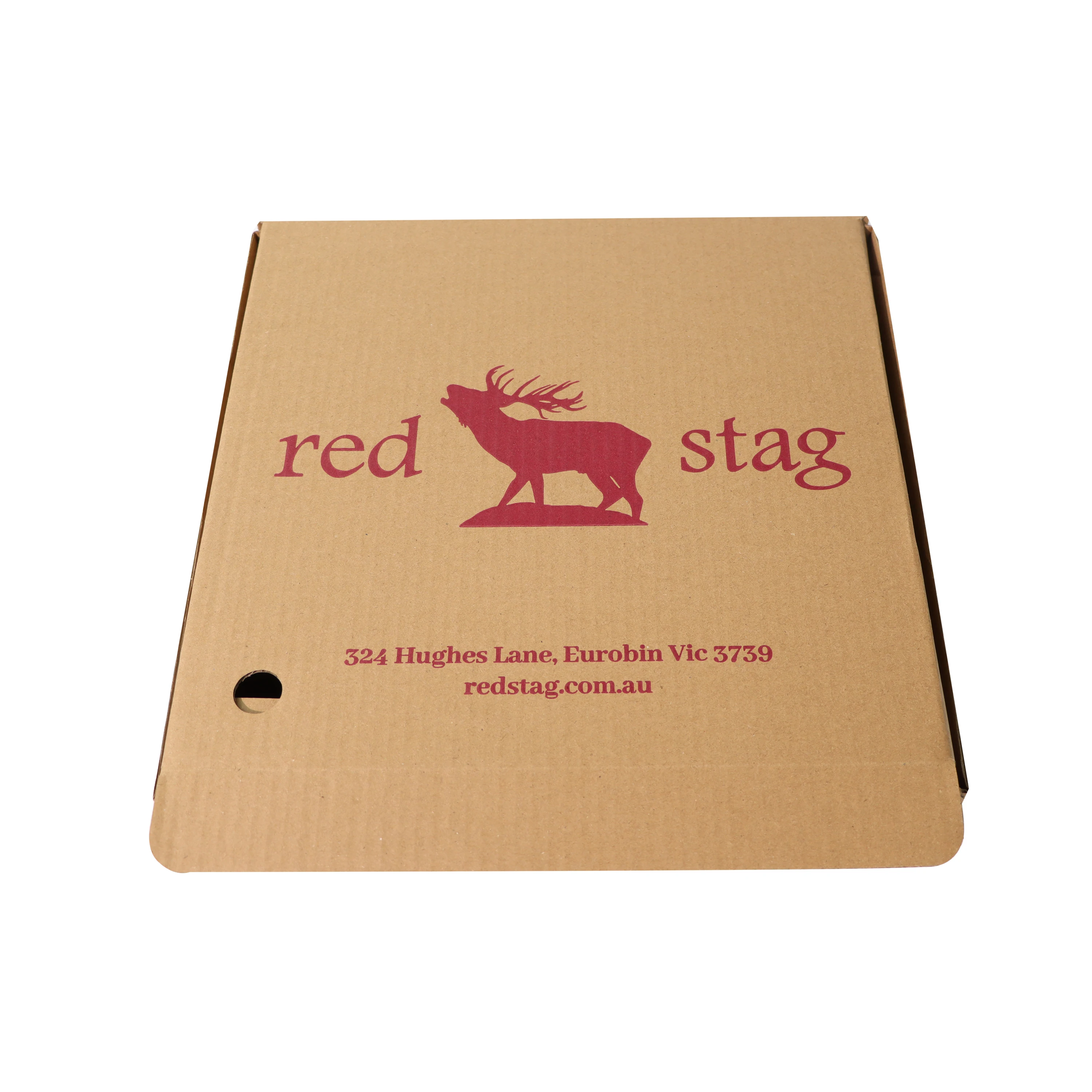 Custom logo printed Brown Kraft  Food Packaging Paper Pizza Box