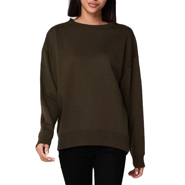 Wholesale Casual Sweat Unique Style Cotton Polyester Plain shirts With Long Sleeve Women Sweat Shirt Crew Neck