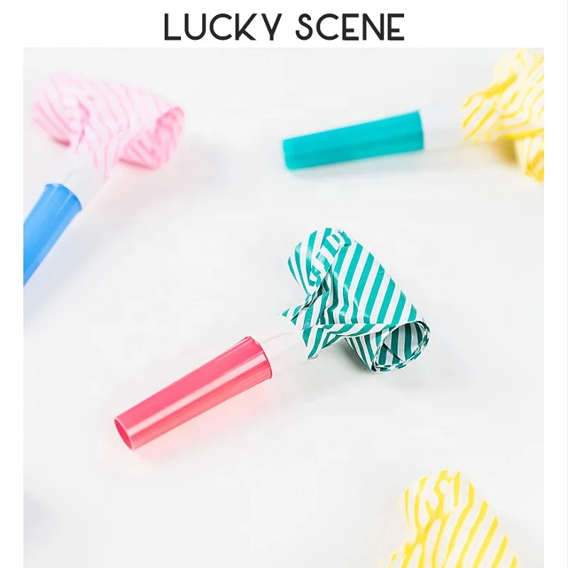 8 шт. свежих ярких полос воздуходувка для вечеринки звуковой сигнал свисток шумоподавляющее устройство для вечеринки на день рождения S00658