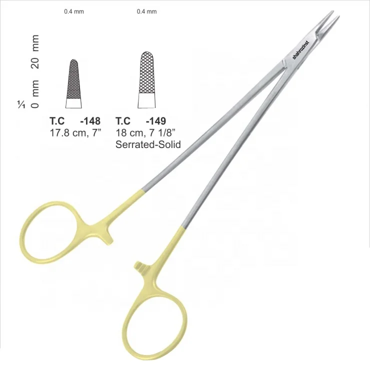 Crile Wood TC держатели игл из нержавеющей стали полузолотые хирургические медицинские щипцы с личной лабораторией