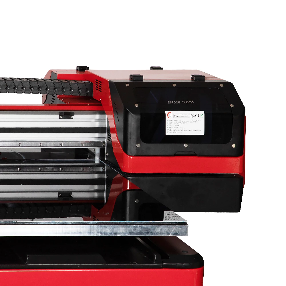 DOMSEM Inkjet A1 Uv Printer 6090 Machine Ab Film Spot Printer 6090 Uv Flatbed Printer For metal  Acrylic Phone Case Cover Card