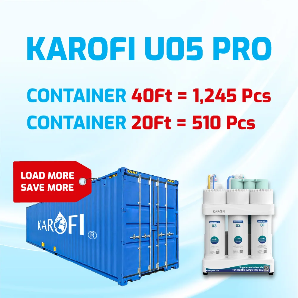 Karofi KAQ-U05 Pro Alkaline Water Purifier Innovative 10-Stage with 100GPD Reverse Osmosis Membrane Made in Vietnam