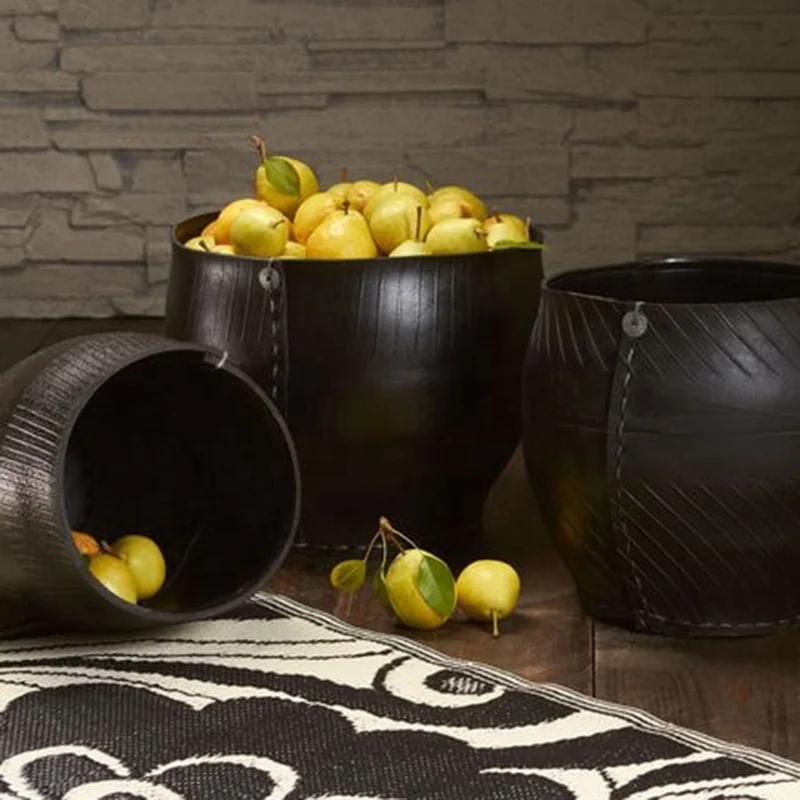 Top selling for recycled rubber basket ,  Recycled Tire log Basket, Recycled Tire pots and planters