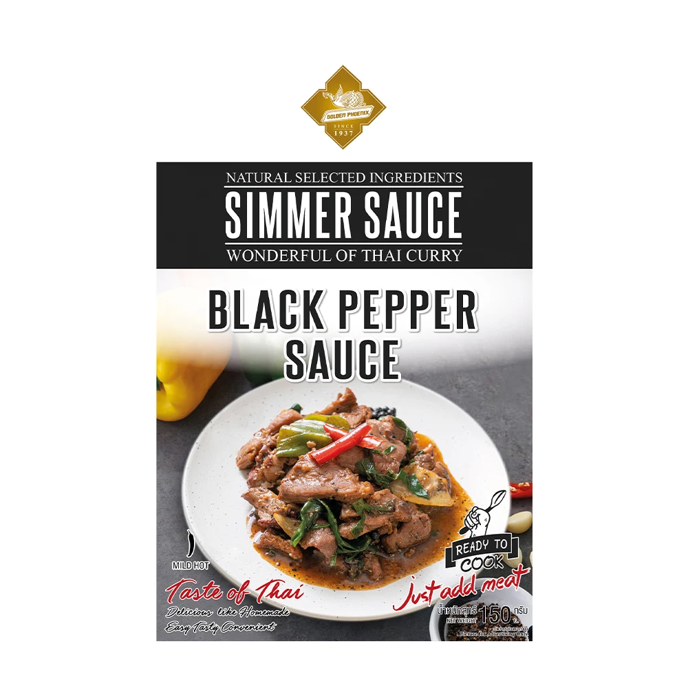 Top seller Simmer Sauce - Black Pepper Sauce 150g Best product from Thailand