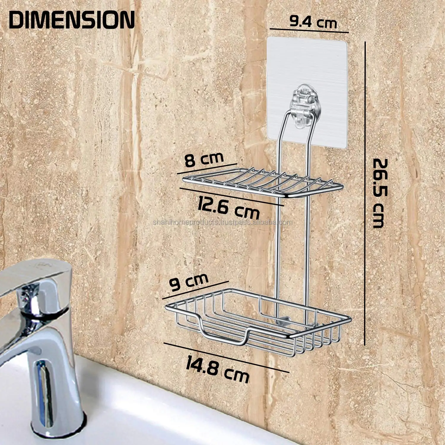 Double Soap Stand Stainless Steel bathroom soap stand hot sale product