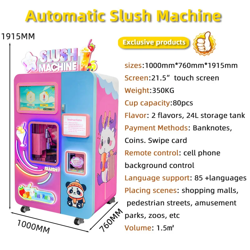 World First Fully Automatic Slush vending Machine Commercial Ice Slush Machine Granita Slush Machine