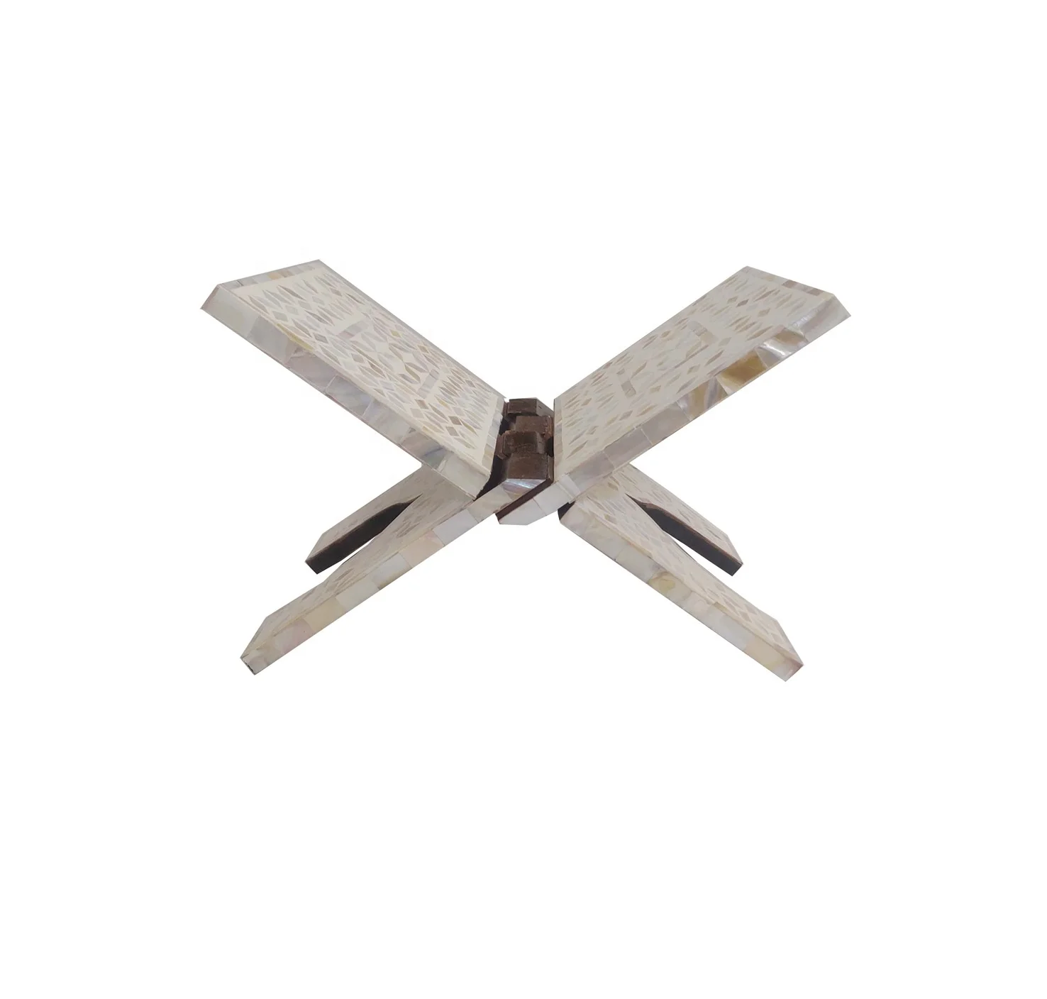 Arabic Ramadan Gift Wood Mother of Pearl Inlay Holy Quran Stand Mubkhar Bakhoor Burner Oud Burner Dubai muslim Censer Bone Inlay