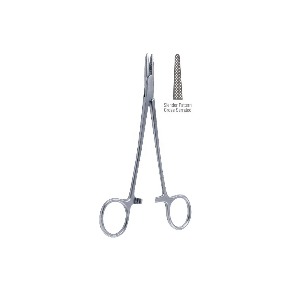 Crile Murray Needle Holder | Needle Holder Straight cross serrated jaws | Gauge Instrument Needler Holders Manufacturer