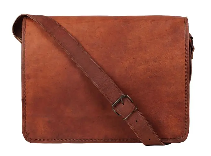 Unisex Cross Shoulder Full Flap genuine Leather bag Messenger Bag At market price for gifting him or her