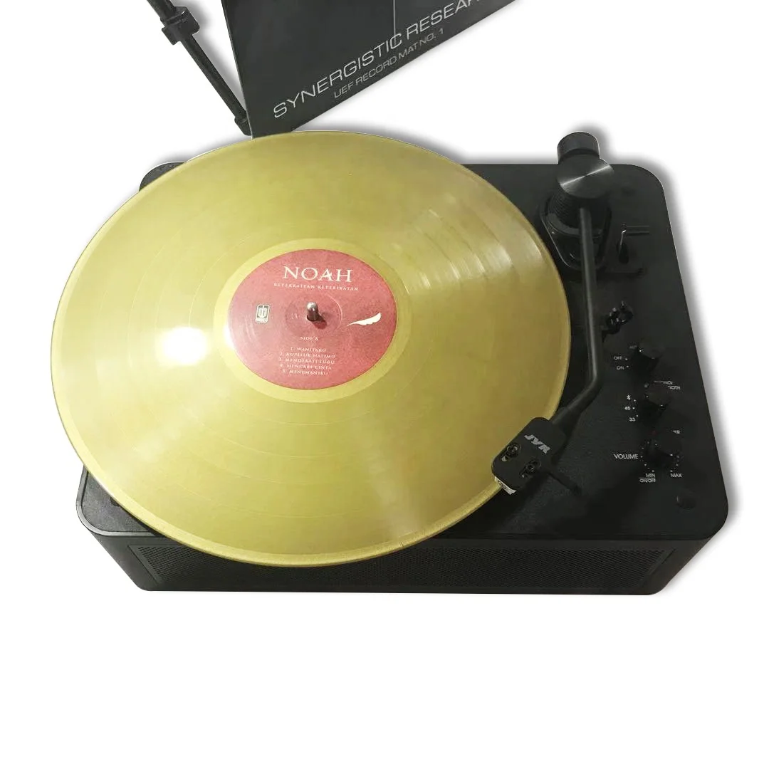 
Blank Gold Disc Gold Records Pressing Vinyl Disk Pressing in Custom Sleeves 