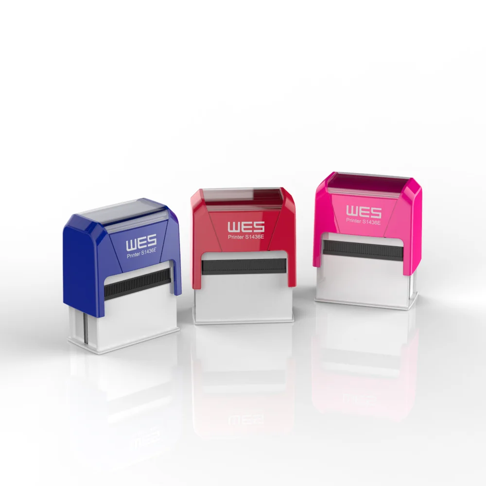 WES SELLOS LOGO STAMP self inking stamp S-1436E